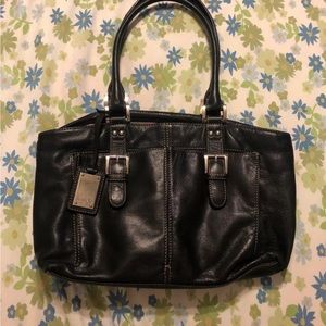 gnanello Black Leather Shoulder bag /  purse
